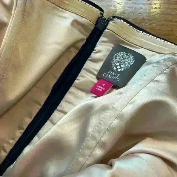 Vince Camuto, navy ball gown, size 4 - Picture 4 of 13